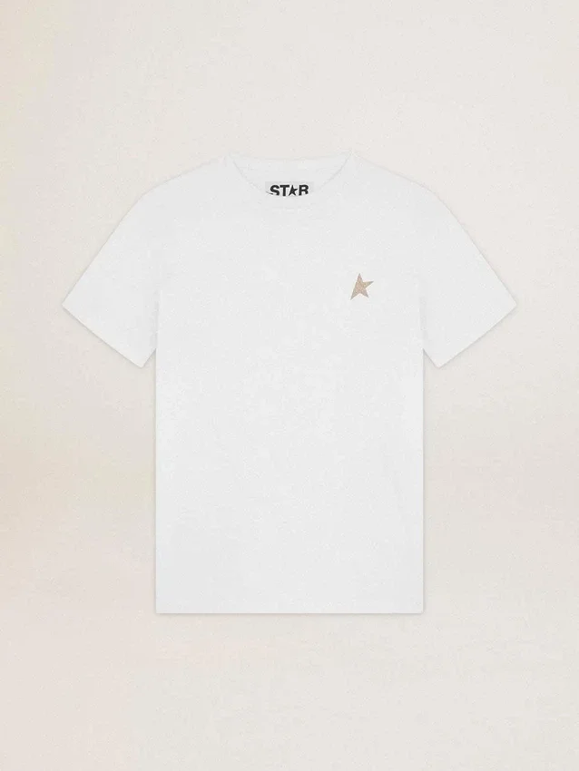 Koszulka z kolekcji Star Collection z gwiazdą w złotym brokacie z przodu