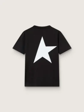 Koszulka z kolekcji Star Collection z kontrastującym białym logo i gwiazdą