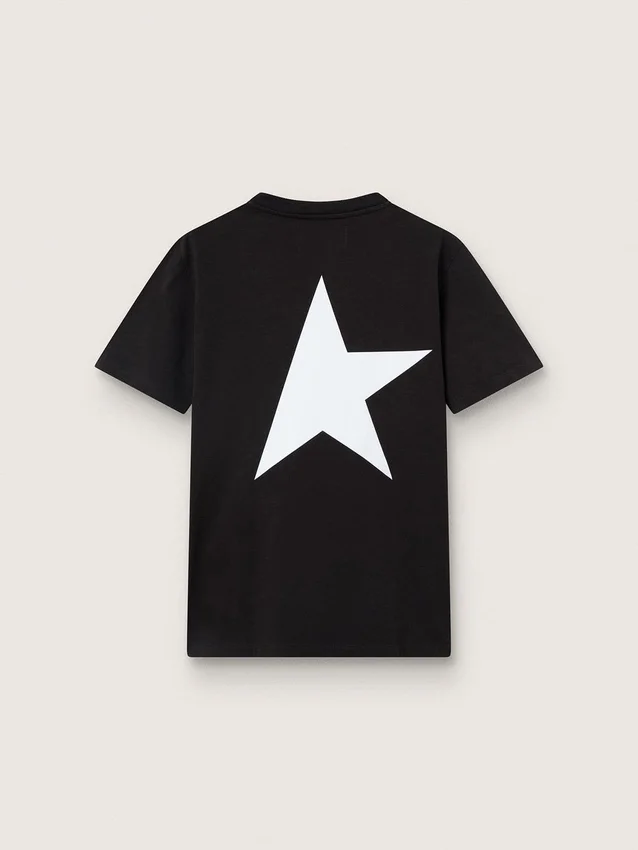 Koszulka z kolekcji Star Collection z kontrastującym białym logo i gwiazdą