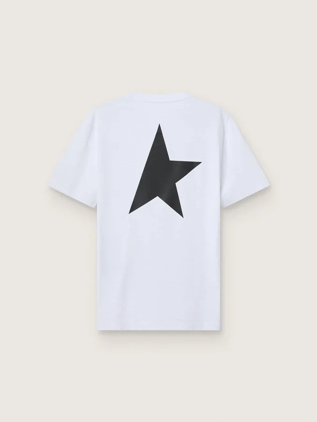 Koszulka z kolekcji Star Collection z kontrastującym czarnym logo i gwiazdą