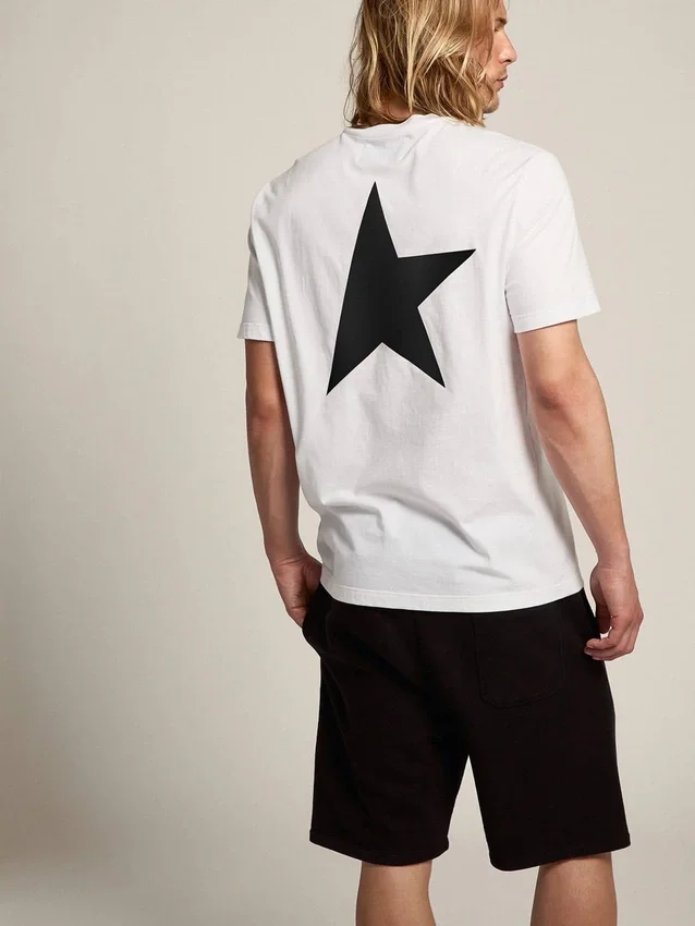 Koszulka z kolekcji Star Collection z kontrastującym czarnym logo i gwiazdą