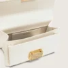 Mała torebka Venezia z deski w kolorze masła ze złotymi detalami