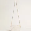 Mini Star Bag z białej jak masło skóry z gwiazdą w tym samym odcieniu