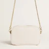 Mini Star Bag z białej jak masło skóry z gwiazdą w tym samym odcieniu
