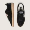 Męskie buty Ball Star LTD z czarnego zamszu z motywem Skór