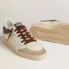 Męskie buty Ball Star LTD z nappy z gwiazdą z nappy i skórzaną wstawką na pięcie