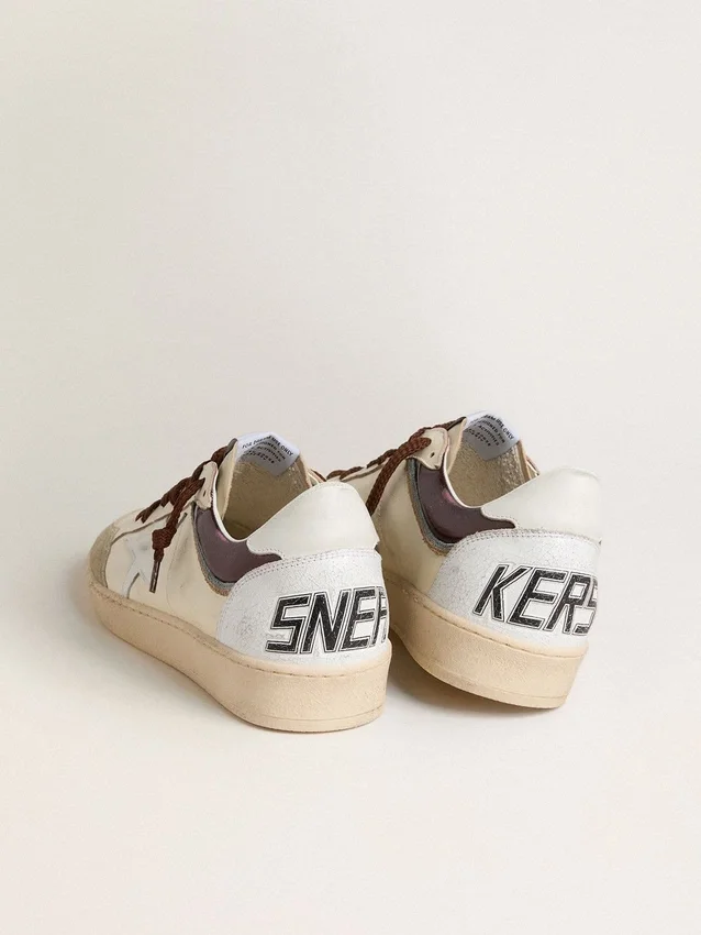 Męskie buty Ball Star LTD z nappy z gwiazdą z nappy i skórzaną wstawką na pięcie