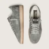Męskie buty Ball Star LTD z szarego denimu z czarną skórzaną gwiazdą