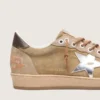 Męskie buty Ball Star LTD z zamszu w kolorze tytoniowym ze srebrną gwiazdą