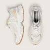 Damskie buty Lightstar z białej skóry i siateczki z gwiazdą w stylu „worn-white”