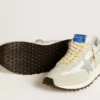 Męskie buty Marathon z białą nylonową cholewką i srebrną gwiazdą