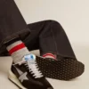 Męskie buty Marathon z cholewką z czarnego nylonu ripstop i srebrną gwiazdą