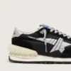 Męskie buty Marathon z cholewką z czarnego nylonu ripstop i srebrną gwiazdą