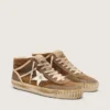 Męskie buty Mid Star LAB z zamszu w kolorze rdzy z białą skórzaną gwiazdą