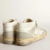 Męskie buty Mid Star z wstawkami z zamszu w kolorze lodowej szarości i białą gwiazdą