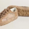Męskie buty narciarskie Super-Star w kolorze Dolmias i karmelowego zamszu z gwiazdą z marmurkowego nubuku oraz zapiętkiem