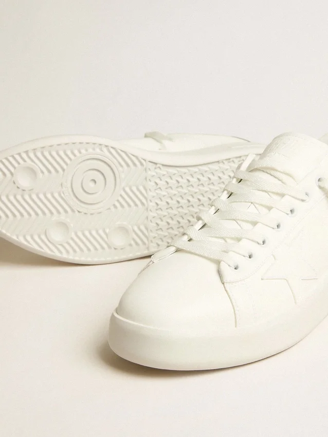 Męskie buty Purestar na bazie materiałów pochodzenia biologicznego z białą gwiazdą i zapiętkiem z efektem lustrzanym