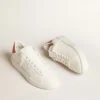 Męskie buty Purestar z białą skórzaną gwiazdą i pomarańczową wstawką na pięcie