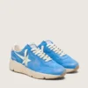 Męskie buty Running Sole z jasnoniebieskiego zamszu z białą gwiazdą