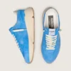 Męskie buty Running Sole z jasnoniebieskiego zamszu z białą gwiazdą