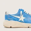 Męskie buty Running Sole z jasnoniebieskiego zamszu z białą gwiazdą