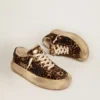 Damskie buty Space-Star z kuczej skóry w zwierzęcy wzór, z podszewką z owczej skóry