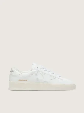 Męskie buty Stardan z białej skóry