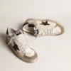 Męskie buty Stardan z nappy i skóry kucyka z brązową zamszową gwiazdą