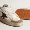 Męskie buty Stardan z nappy i skóry kucyka z brązową zamszową gwiazdą