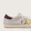 Damskie buty Super-Star CNY z zamszu w kolorze kości słoniowej z metaliczną skórzaną gwiazdą i skórzaną wstawką na pięcie