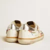 Męskie buty Super-Star LTD z perforowaną gwiazdą i metaliczną skórzaną wstawką na pięcie