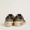 Męskie buty Super-Star LTD z woskowanego zamszu z gwiazdą w wzór pytona i zapiętkiem z skóry nappa
