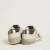 Męskie buty Super-Star LTD z zamszu z brązową skórzaną gwiazdą i metaliczną skórzaną wstawką na pięcie