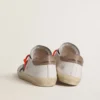 Męskie buty Super-Star LTD ze skóry z czarną skórzaną gwiazdą i beżową skórzaną wstawką na pięcie