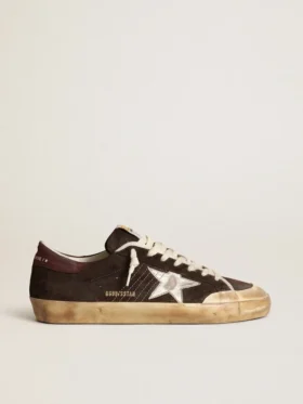 Męskie buty Super-Star Penstar z brązowego zamszu z platynową gwiazdą