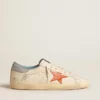 Męskie buty Super-Star z gwiazdą w wzór krokodyla i srebrno-niebieską wstawką na pięcie