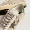 Męskie buty Super-Star z jasnosrebrnej siateczki z szarą gwiazdą