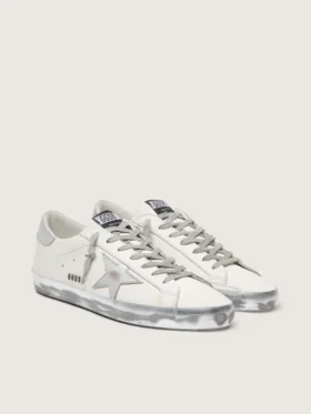 Męskie buty Super-Star z laminowaną gwiazdą i naszywką na pięcie