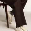 Męskie buty Super-Star z perforowaną gwiazdą i niebieską wstawką na pięcie
