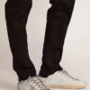 Męskie buty Super-Star z zamszową gwiazdą i niebieską naszywką na pięcie