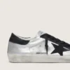Męskie buty Super-Star ze srebrnej skóry