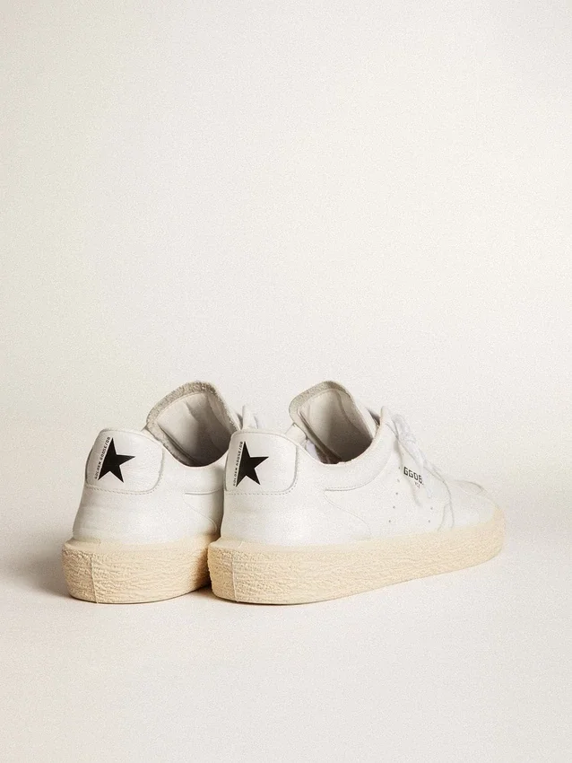 Męskie buty Tenth Star z białej skóry