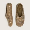 Męskie buty Tierra z zamszu w kolorze khaki ze srebrnymi ćwiekami