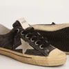 Męskie buty V-Star z czarnego płótna z lodowoszarym gwiazdkiem i zapiętkiem