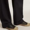 Męskie buty V-Star z czarnego zamszu z czarną skórzaną gwiazdą