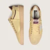 Męskie sneakersy Ball Star z żółtego zamszu ze srebrną gwiazdą i żółtymi wstawkami z siateczki