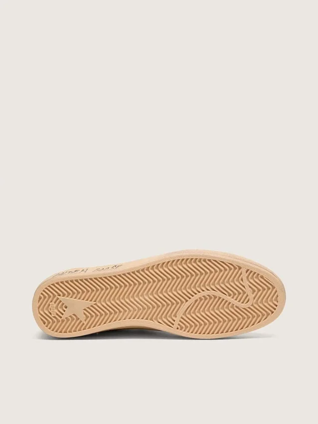 Męskie sneakersy Ball Star z żółtego zamszu ze srebrną gwiazdą i żółtymi wstawkami z siateczki