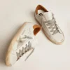 Męskie sneakersy Super-Star z zamszową gwiazdą i brązową wstawką na pięcie