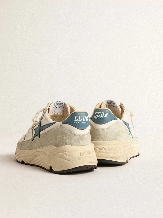 Running Sole z nappy z niebieską skórzaną gwiazdą i zamszową wstawką