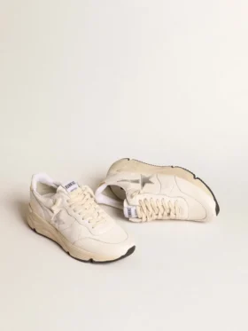 Running Sole z nappy ze srebrną gwiazdą i złotą skórzaną wstawką na pięcie